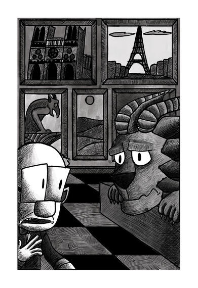 Boss and Hunky Illustration Boss and Hunky Illustration