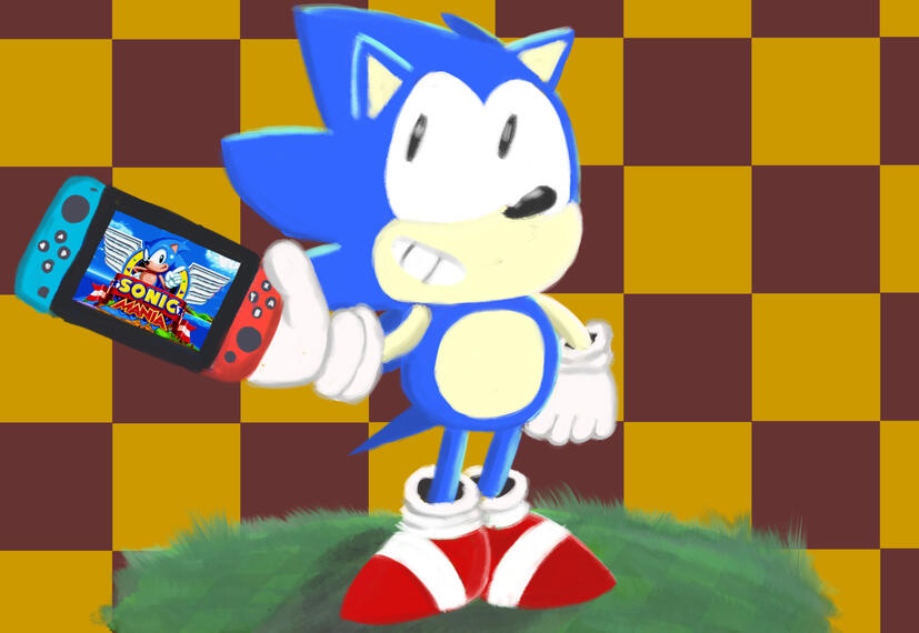 Sonic Mania tribute art